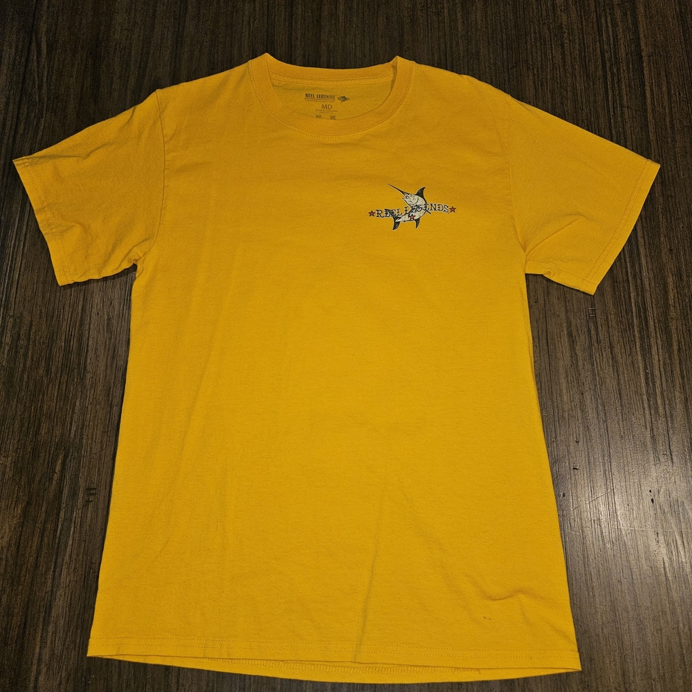 Reel Legends Sunburst Yellow Short Sleeve Tee